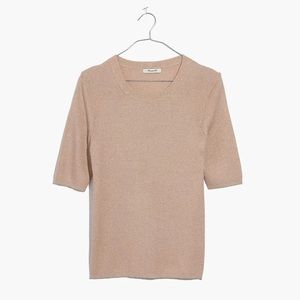 Madewell Evening Sparkle Ribbed Sweater Top XS